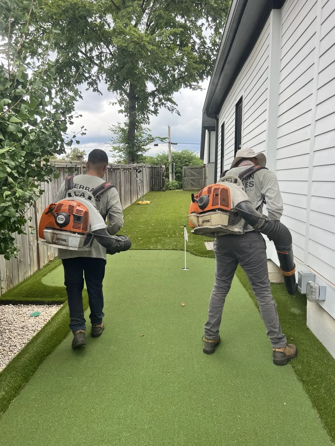 Terrain Scapes crew performing property care