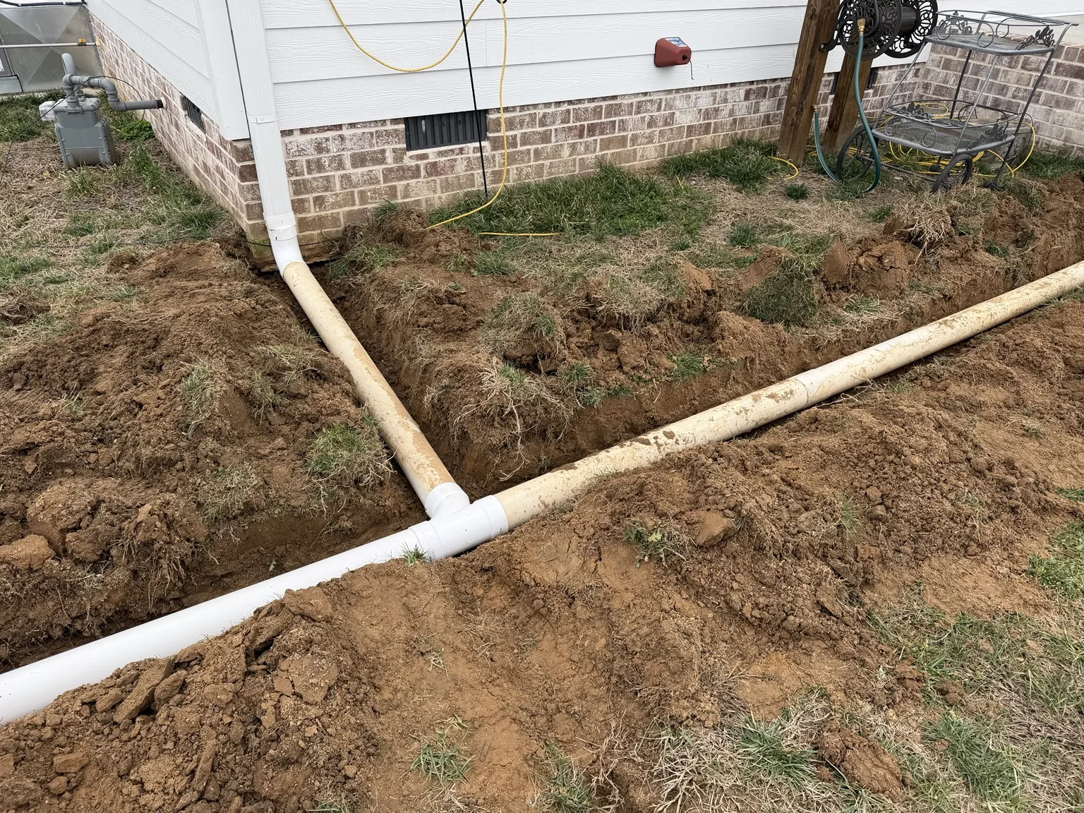 Drainage improvement installation
